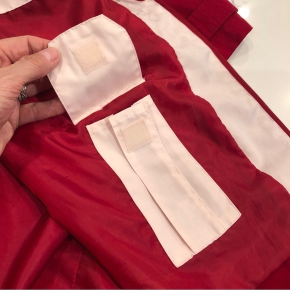 Dunnes Stores Red Parka Jacket Trench Rain Coat Mid-Length Lined Size 16-18 XL - Picture 8 of 14